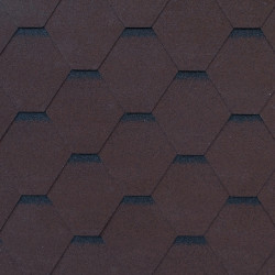 Гибкая черепица RoofShield  Фэмили Лайт стандарт (коричневый с оттенением)